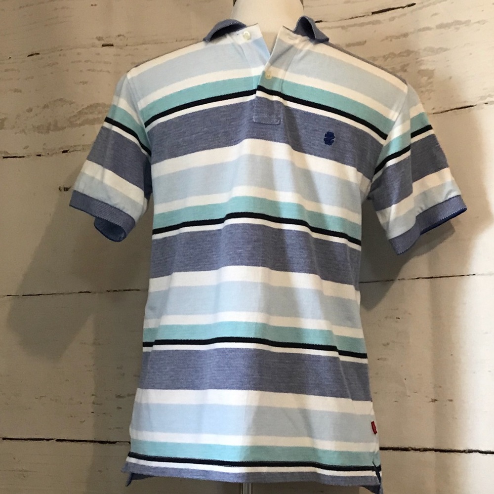 Izod Shades of Blue Striped Shirt